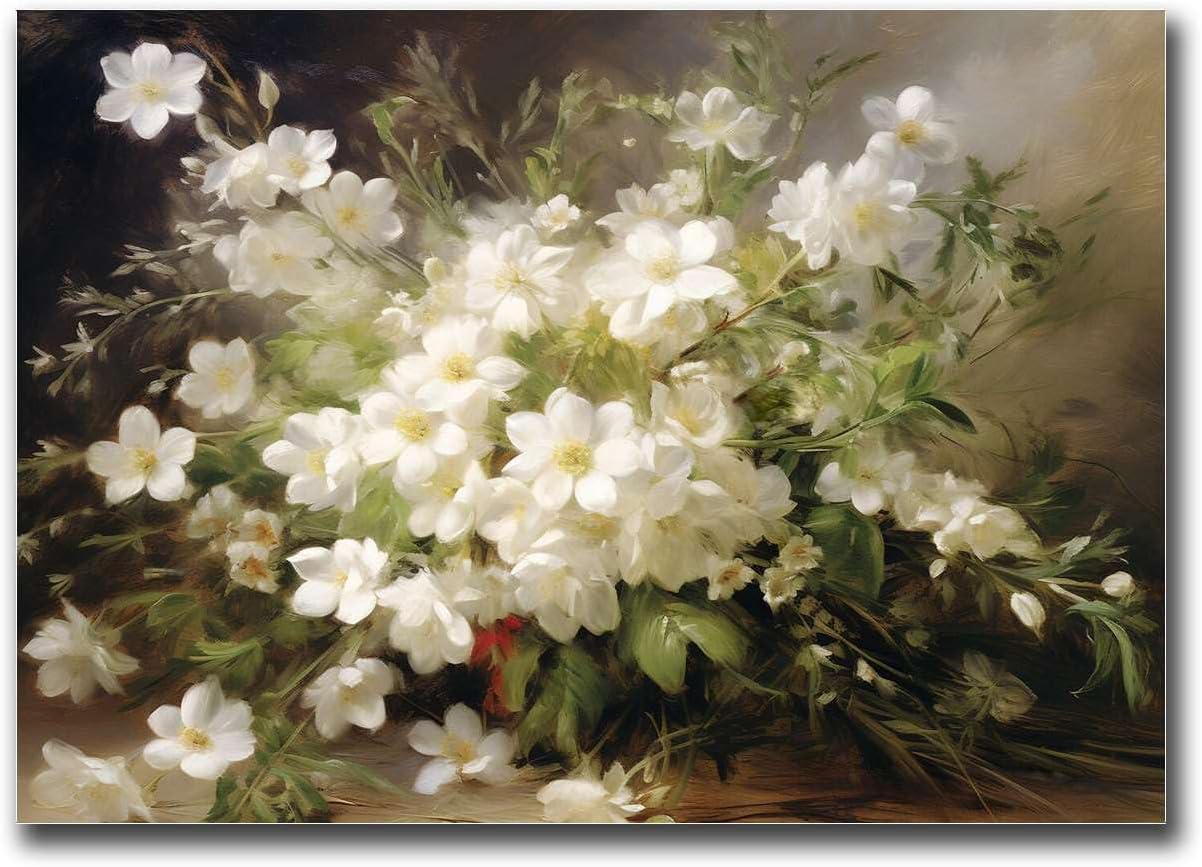 YX Tide Canvas Art Poster Tulips Flowers Painting Tulip Wall Art Modern Home and Bedroom Decoration 16x24inch Without Frame, Picture 3