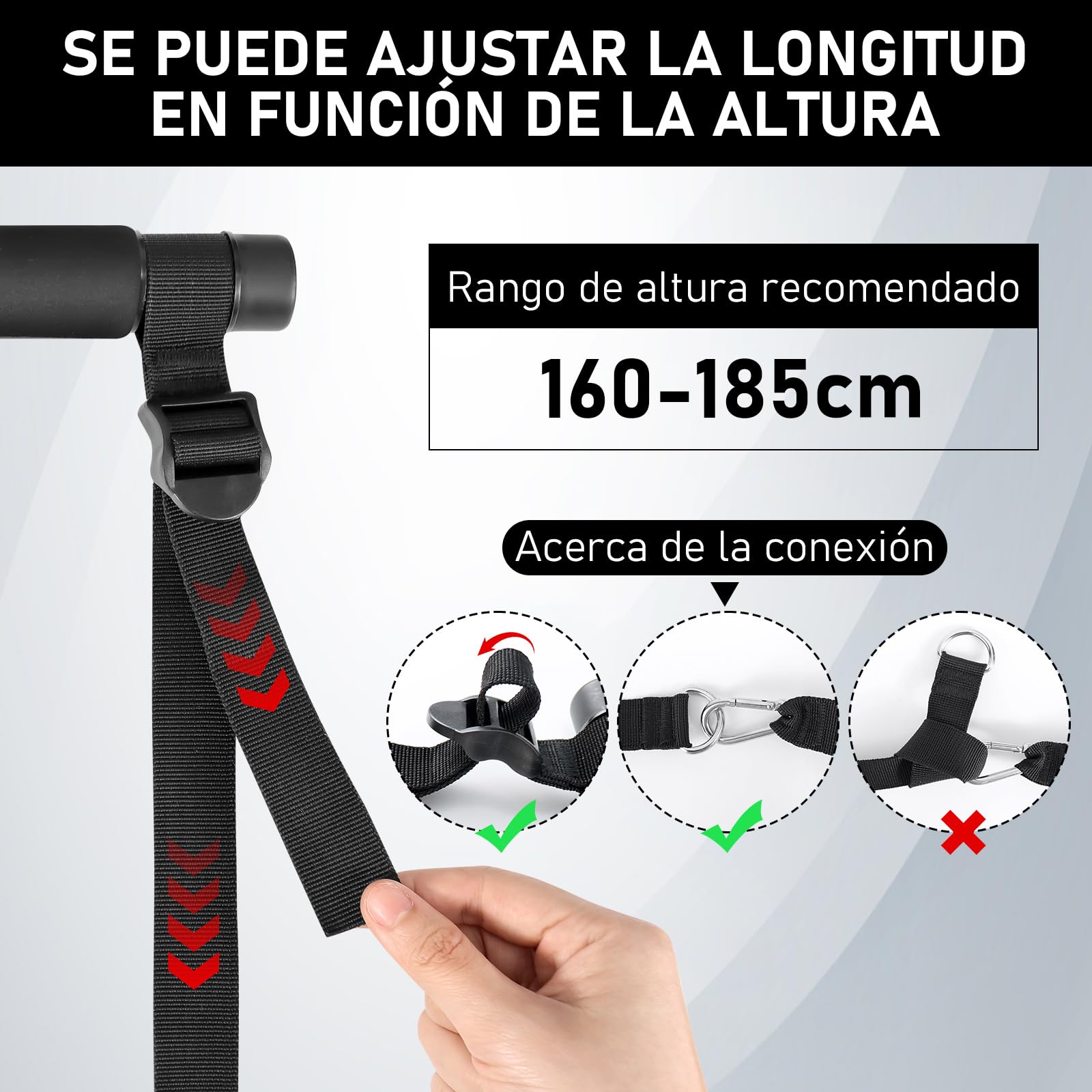 8 Gomas Elasticas Musculación (20/30/40/50lbs) con Barra de Pilates, Ruedas Abdominales, Anclaje para Puerta, Correas para Tobillos, Mango, Kit Pilates para Fitness en Casa, Gym