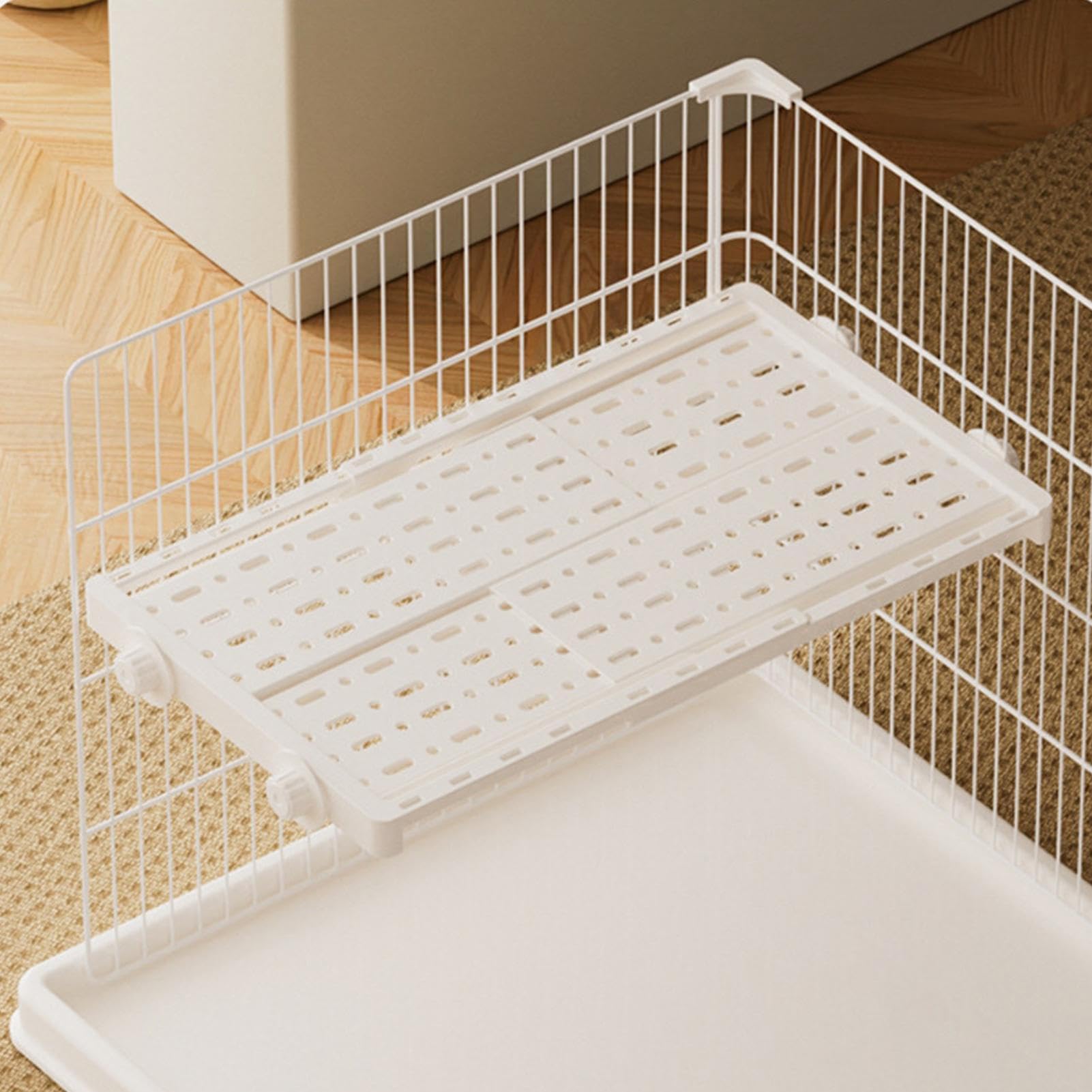 Hamster Habitat Casette Retrattili Per Conigli Con Decorazione | per Gabbie Animali Domestici Ampliati per Sdraiarsi, Alzarsi e Riposare - Ideali per Gerbilli, Furetti e Scoiattoli in Casa
