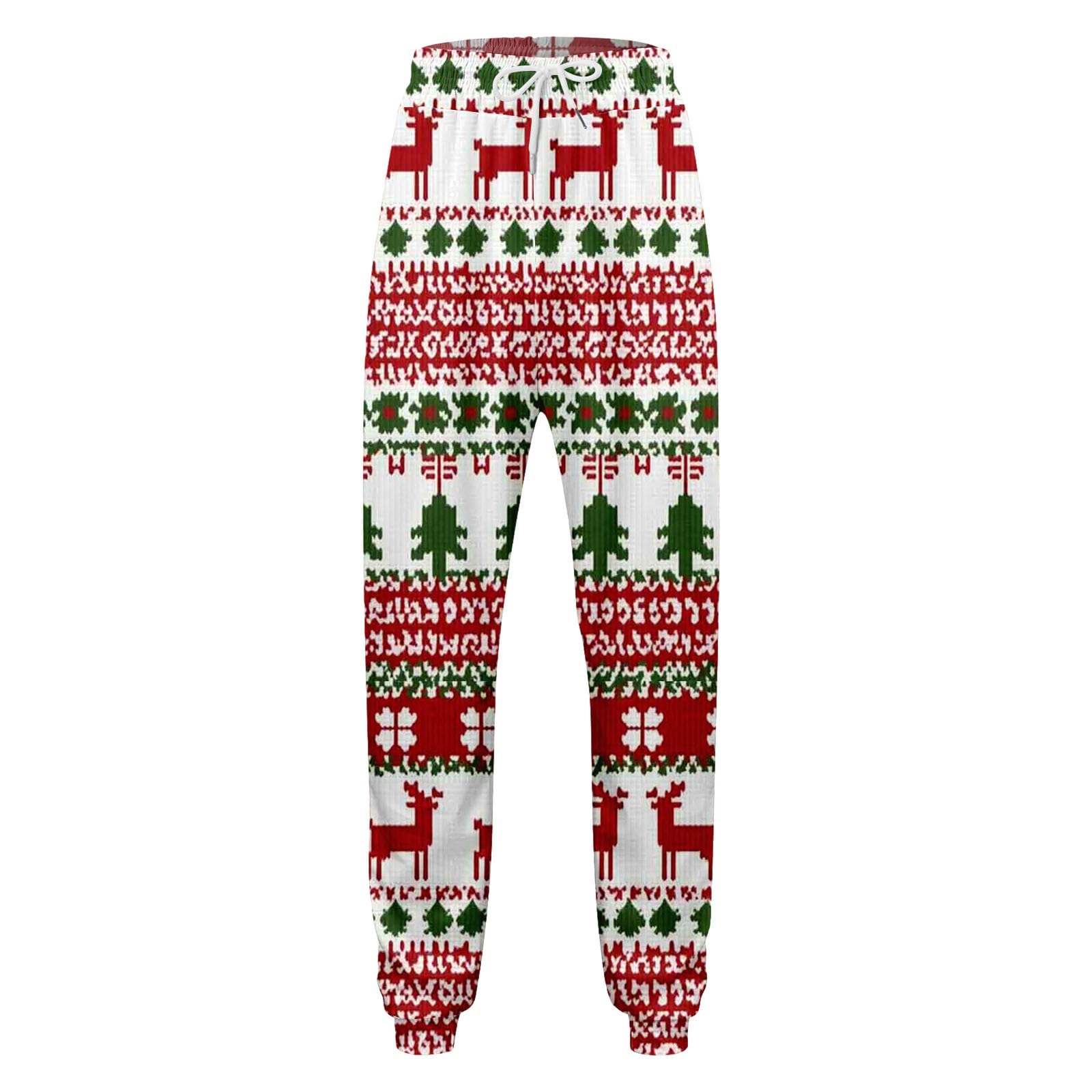 Conjunto de sudadera con capucha y pantalones para hombre, estilo casual, estampado de Navidad, 2026 (3)
