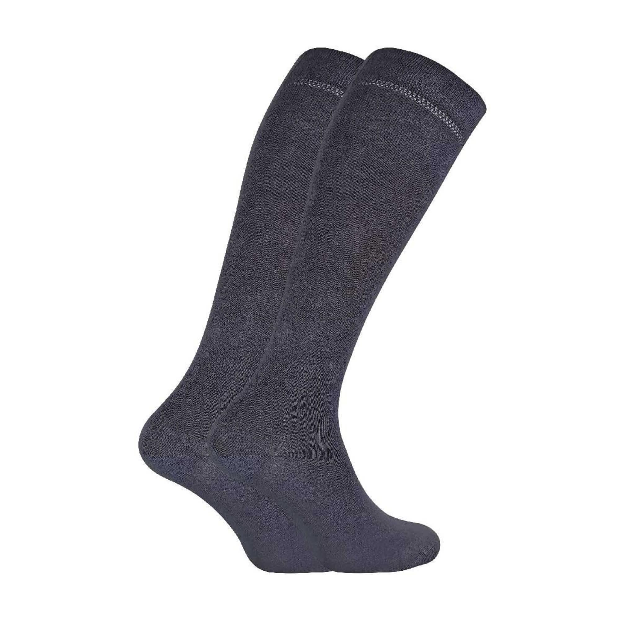 Sock Snob - 2 Pack Womens/Ladies Patterned Long Knee High Bamboo Socks