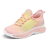 Girls Lightweight Sneakers Kids Lace-up Tennis Running Shoes, Breathable Walking Shoes for Toddler/Little Kid/Big Kid