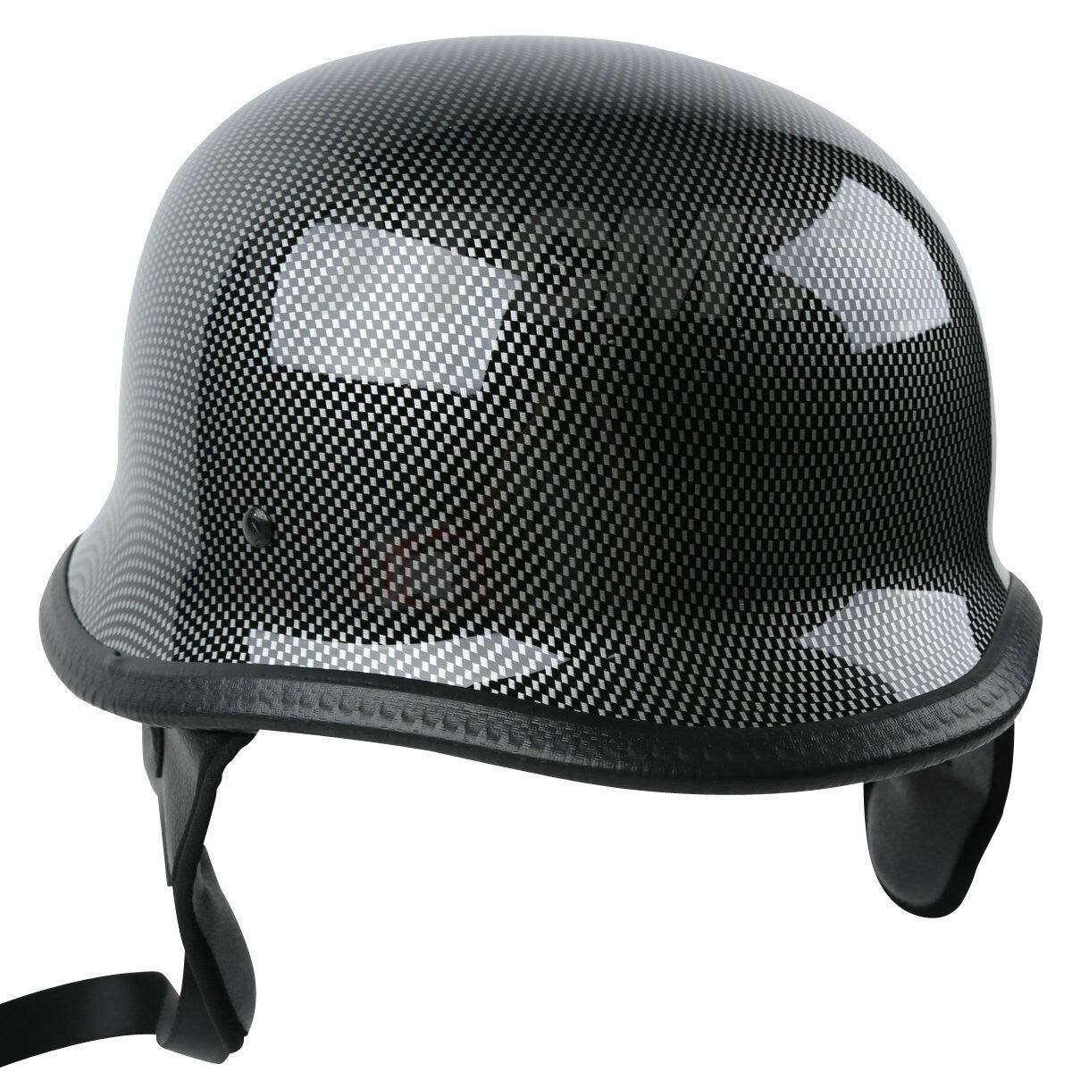 Buy SLMOTO DOT Motorcycle German Style Helmet Carbon Fiber Cruiser