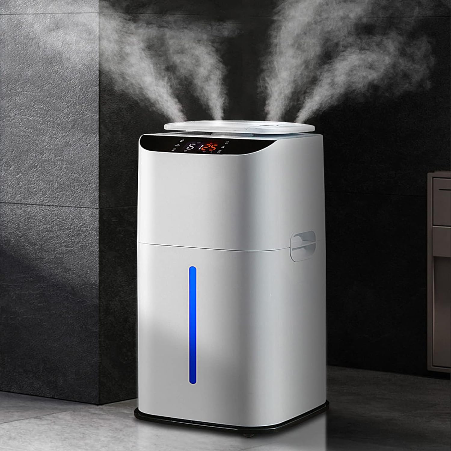 31L Top Fill Humidifier Warm and Cool Mist for Bedroom Large Room with Remote Control Humidity Monitor Auto Sleep Mode 360° Nozzle 1-12H Timer Auto Shut-Off