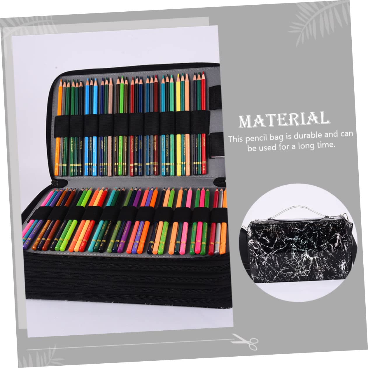 OSALADI Astuccio Multifunzione in Oxford Cerniera Organizer Per Penne e Cancelleria Portatile Per Materiale Scolastico