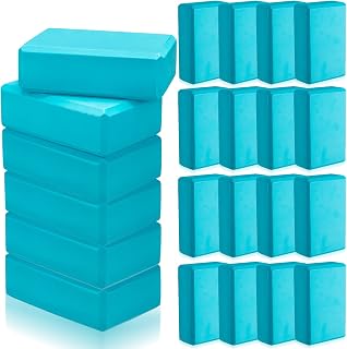 Outus 20 Pack Yoga Blocks Bulk 9x6x3 Inch EVA Foam Bricks - Non-Slip High Density for Strength, Flexibility & Balance in Yoga Pilates