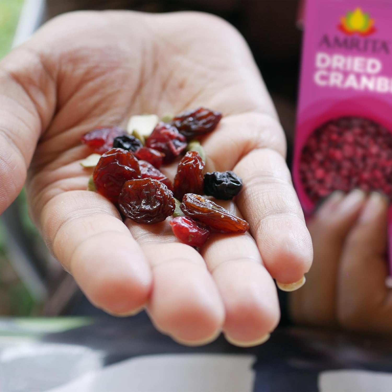 Amrita Dried Cranberries 2 lb | Sweetened with Apple Juice, Unsulfured, Gluten Free, non-GMO, No Preservatives | Packed Fresh in Resealable Bags | Fruit Snacks, Salads, Baking