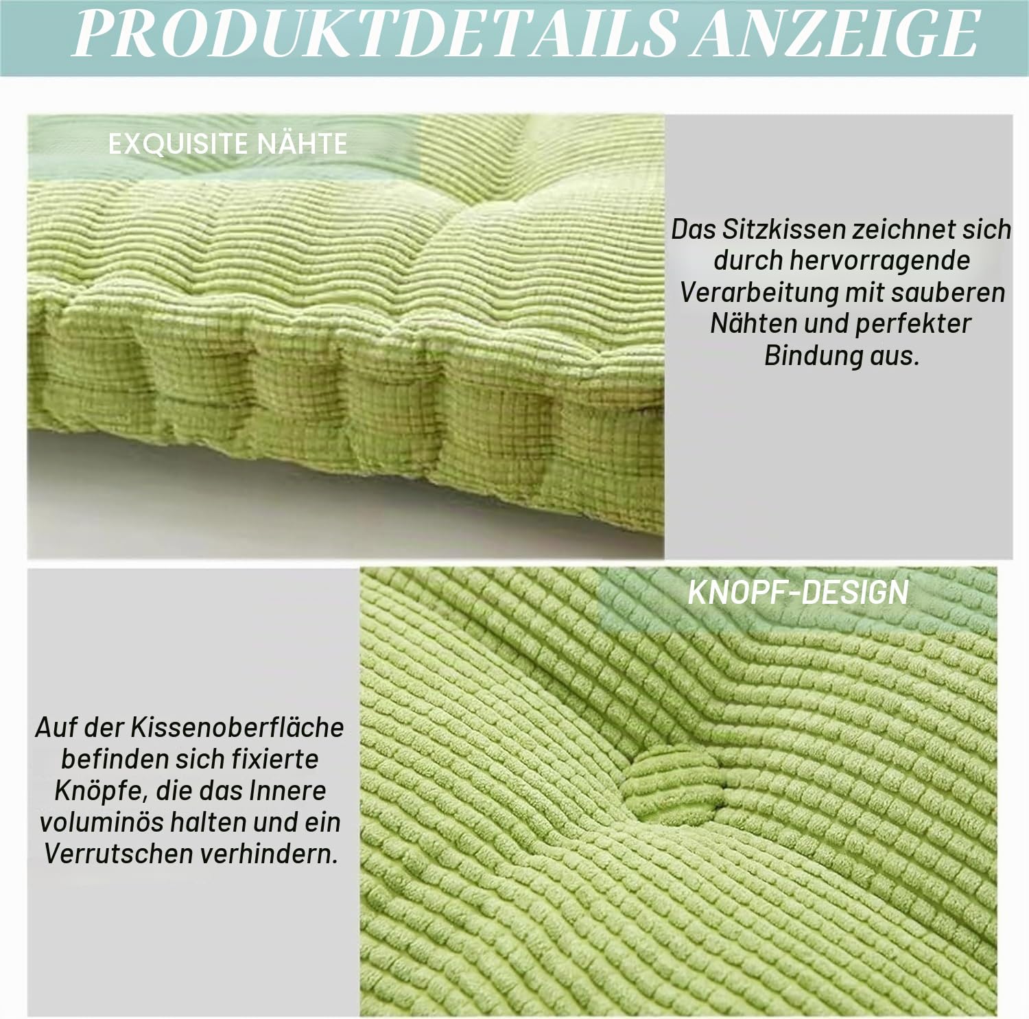 uyeoco Sitzkissen Bank Outdoor, Bankauflagen mit Bezug, Bankkissen Waschbare, Rutschfestes Sitzpolster Outdoor, Sitzauflage Bank Viele Farben und Größen Zur Auswahl(Dark Gray,110x55cm)