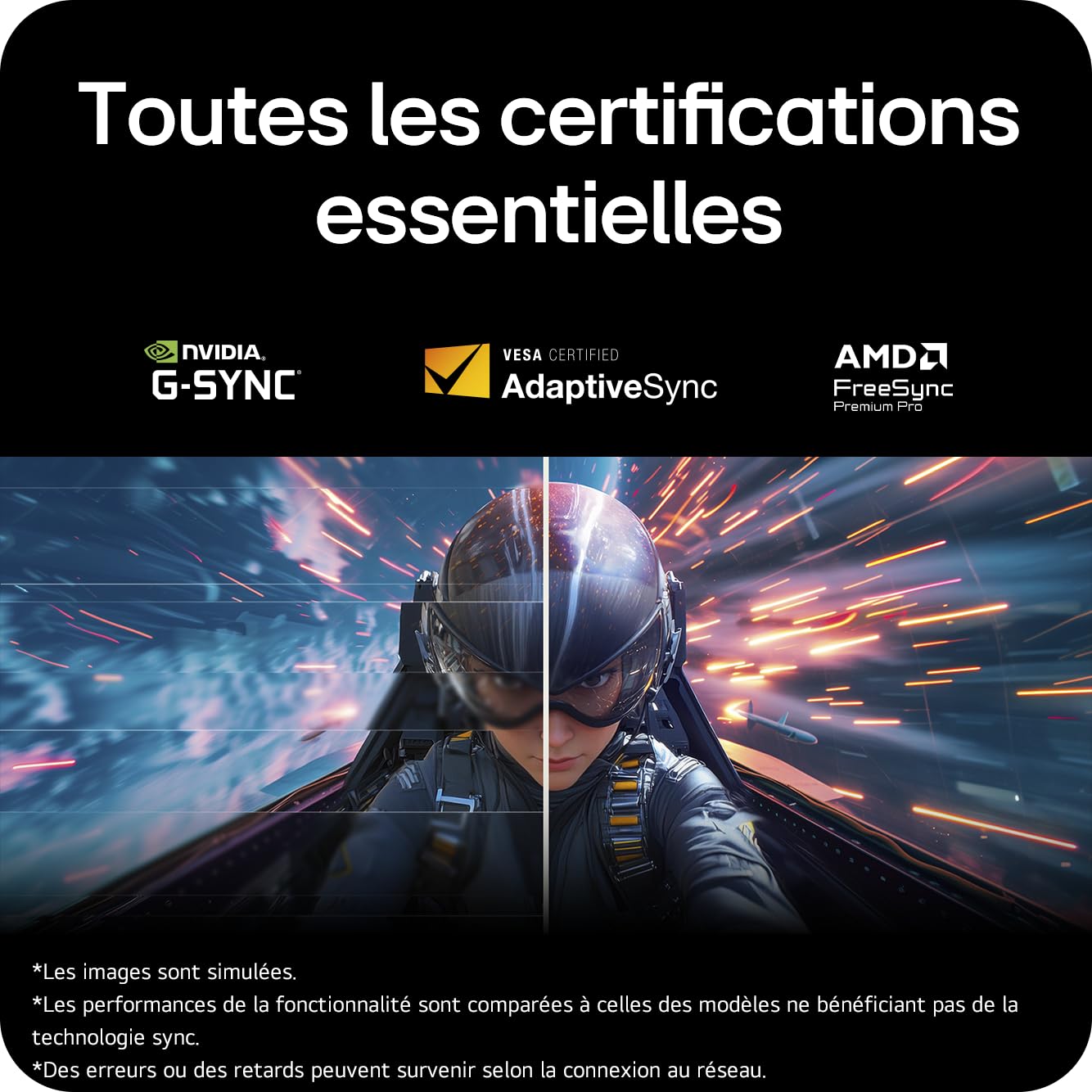 LG Ultragear™ 32GX870A-B.AEU Ecran PC Gaming 32" - Dalle OLED résolution 4K UHD (3840 x 2160), 0,03ms 240Hz, DisplayHDR™400 True Black, DCI-P3 98.5% (CIE1976), FreeSync Premium Pro, G-Sync Compatible