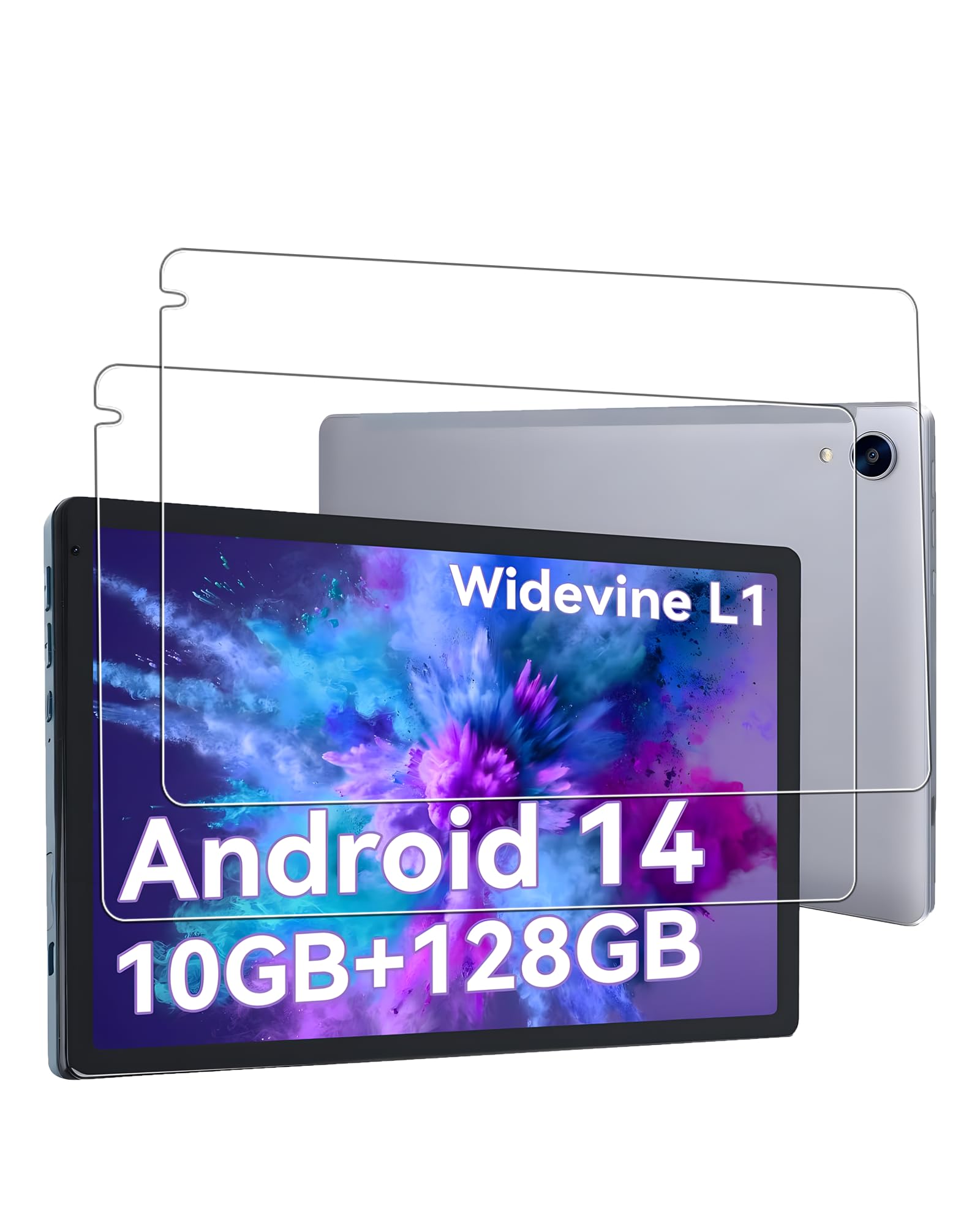 Screen Protector for Urao C107/Higrace C107 Android 14 Tablet 10 inch 2024,Tempered Glass Film Anti-Scratch High Touch Sensitivity,2 Pack.