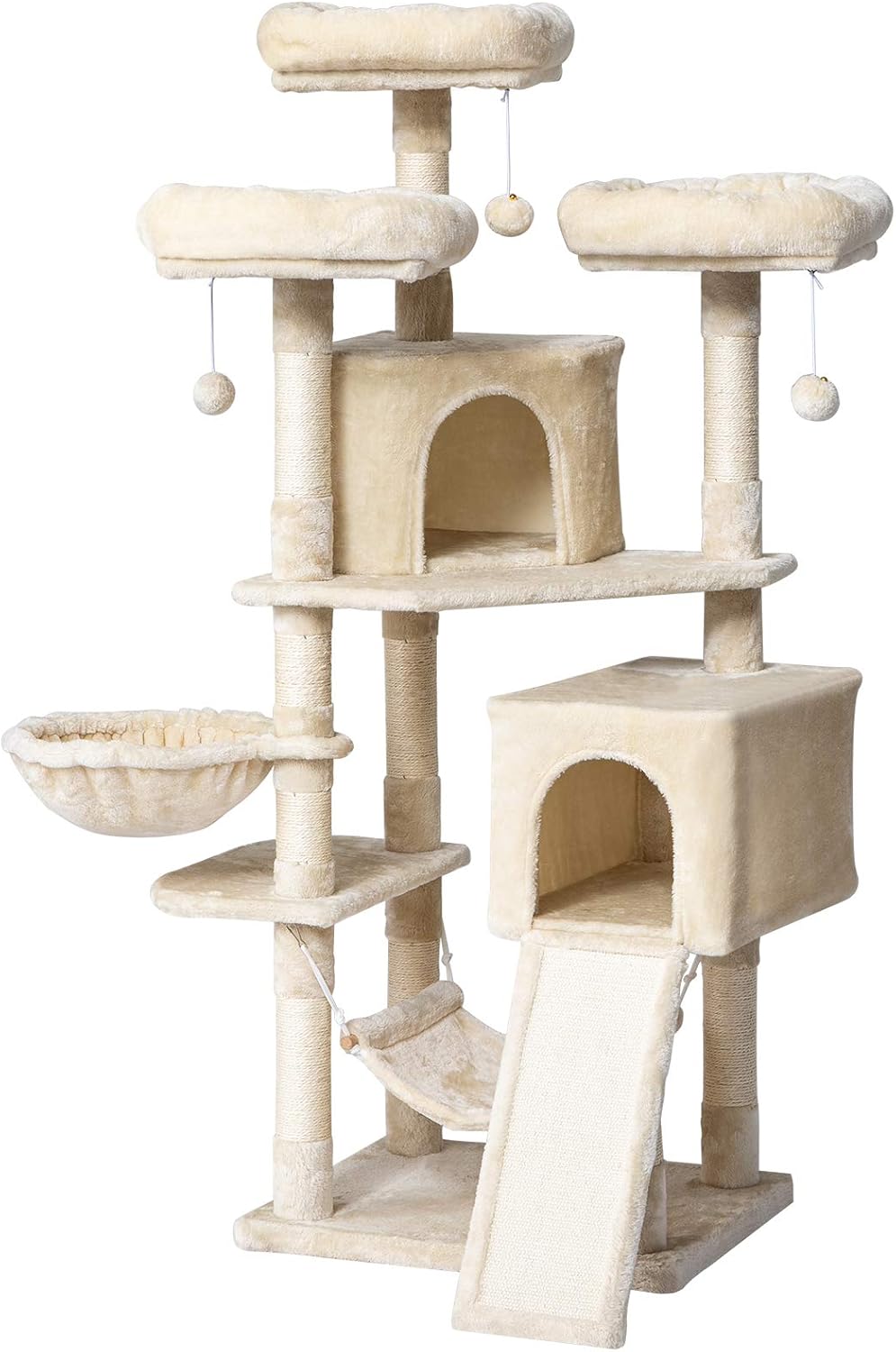 IBUYKE 63" Cat Tree Tower for Large Cats Play Furniture