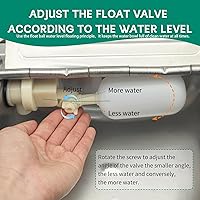 Vista 4 de 304 Stainless Steel Automatic Livestock Waterer with Float Valve and 39 inch Water Hose(one end 3/4''), Automatic Animal Water Bowl for