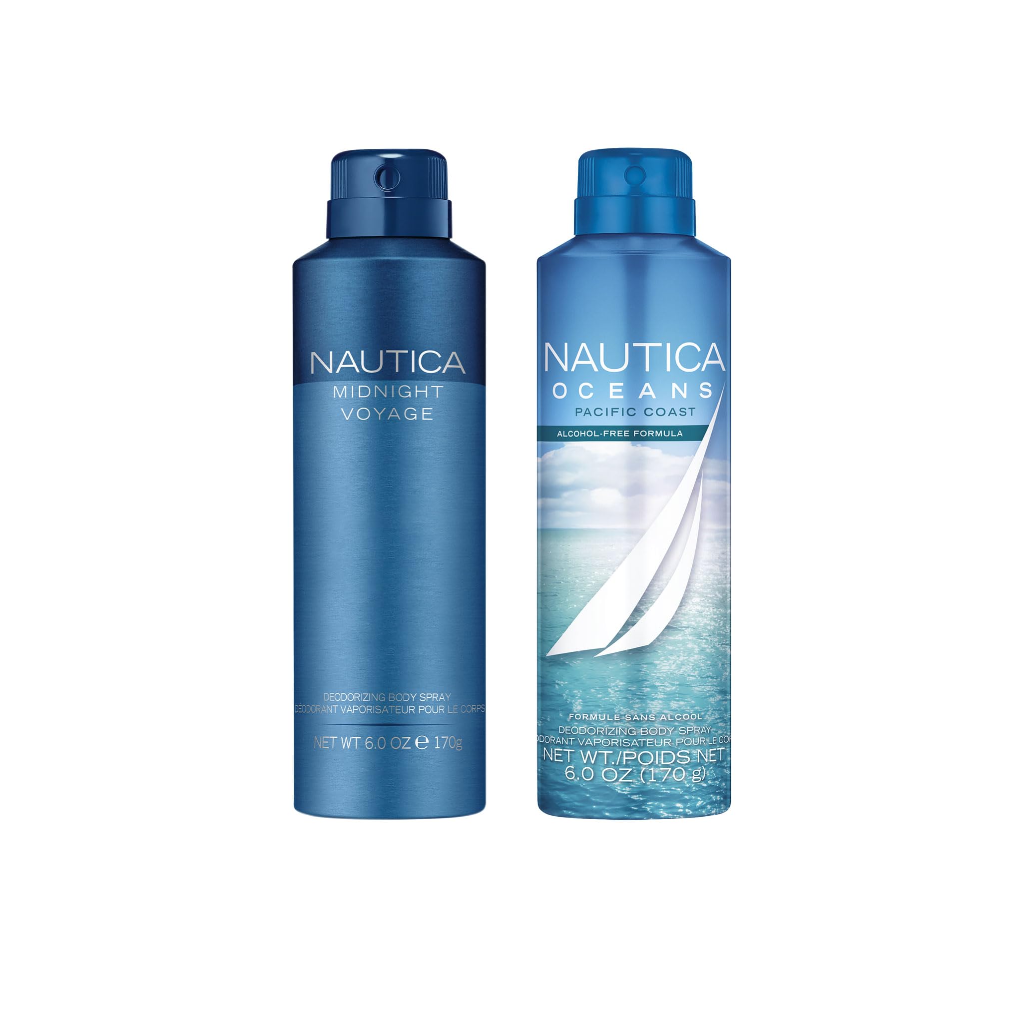Nautica Midnight Voyage Body Spray 170g + Oceans Pacific Coast Body Spray 170g (Pack of 2)-picture-16