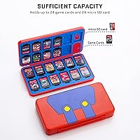 Vista 2 de GLDRAM Funda para tarjetas de juego para Nintendo Switch 2NSLiteOLED, funda de juego de forro suave con 24 ranuras de juego y 24 ranuras