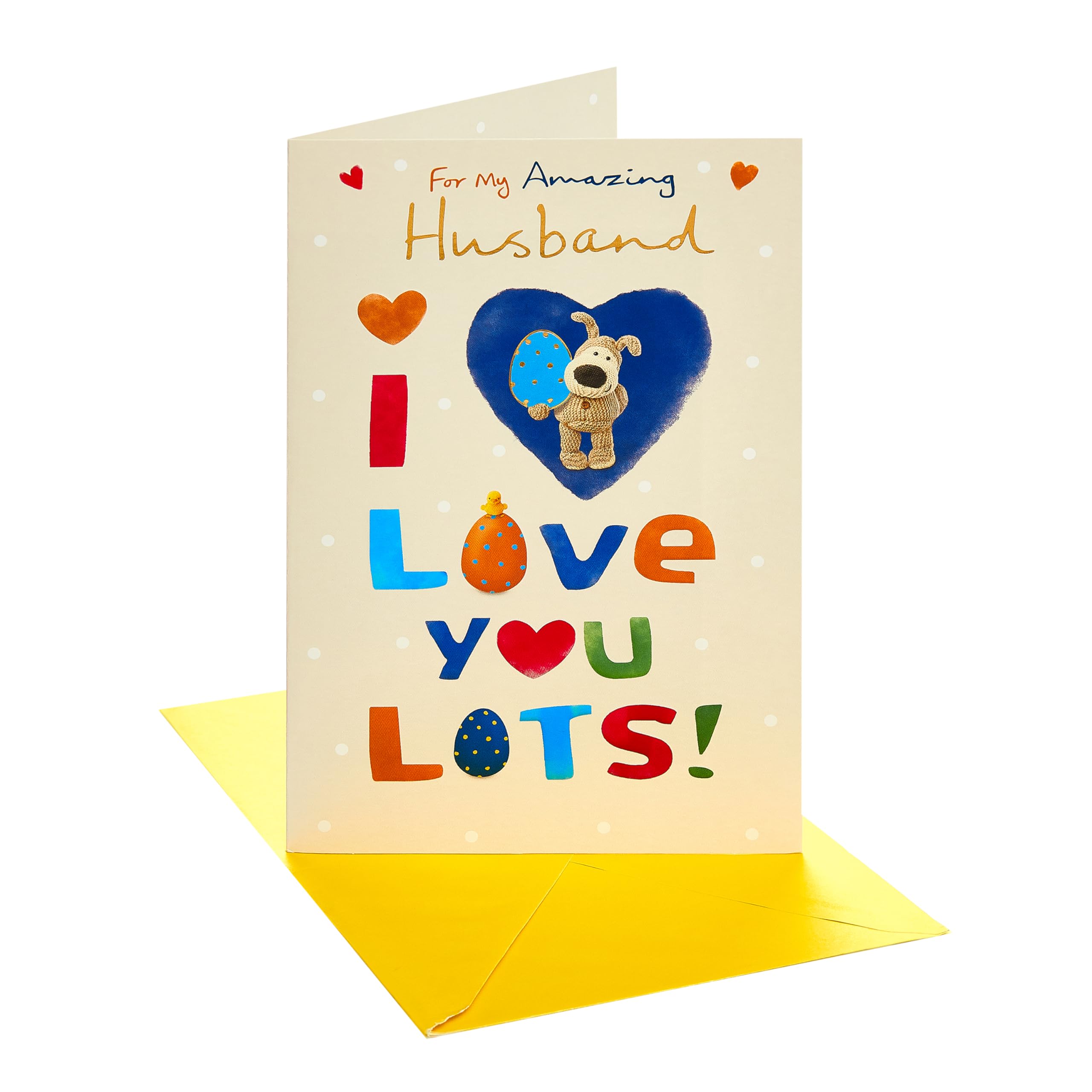 Boofle | Easter Card for Husband | Him, Boys, Men | Cute Design | With Envelope | 14.9 x 22.9 cm