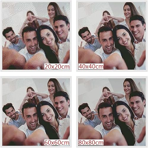 Miniatura 2 de Kits de pintura de diamante personalizados taladro completo para adultos con tus fotos, regalos privados personalizados de pintura de diamante,