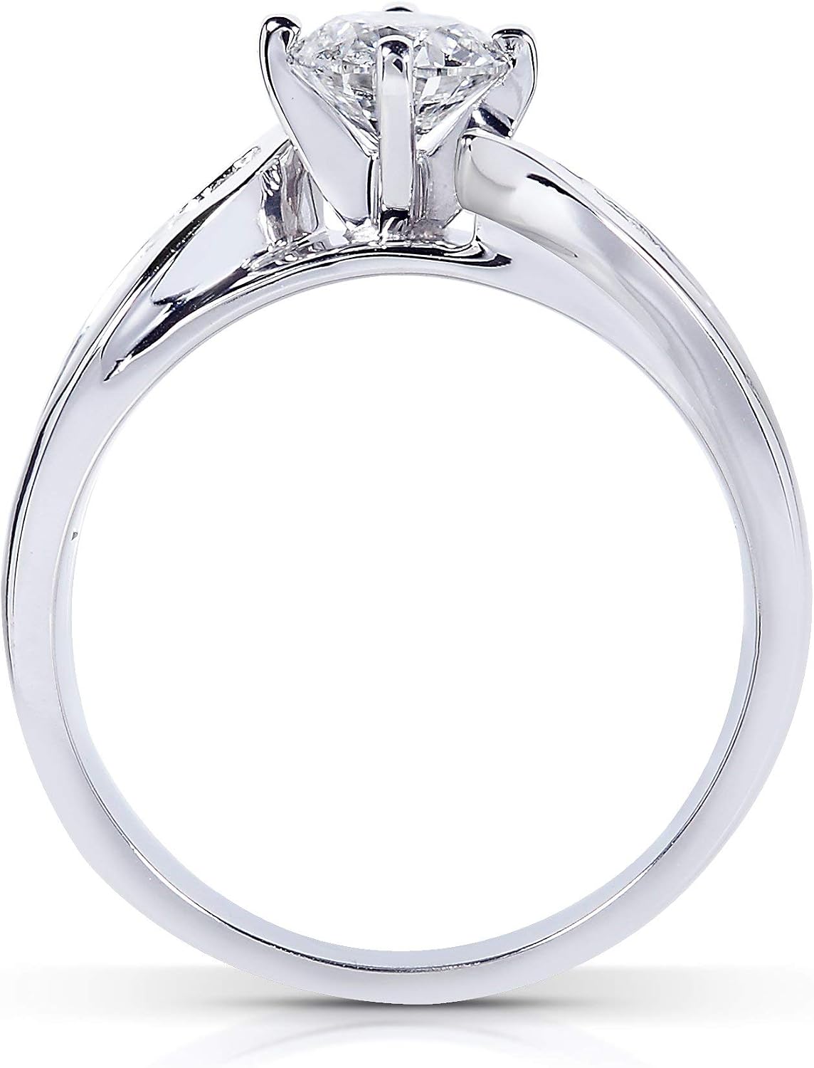 Kobelli Round-Brilliant Diamond Bridal Set 1 Carat (ctw) in 14K White Gold