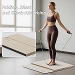 Foldable Yoga Mat Extra Thick 0.32 Inches Eco-Friendly POE Material, Non-Slip Design Fitness Mats, Multi-Purpose Workout Mats For Studio or Home Use (71 x 24 x 0.32 inches）