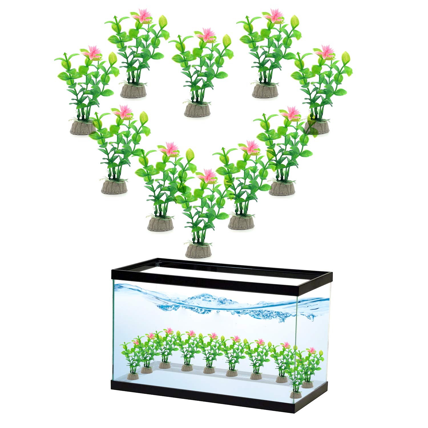 JAINSONS PET PRODUCTS Plastic Plants for Aquarium Decorations Plastic Plants 10 PCS (Green-Small-Leaves) (B07NP3VPCR) Amazon Price History, Amazon Price Tracker