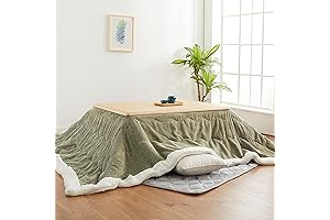 Kotatsu Table with Heater: Foldable Japanese-Style Table for Cozy Wintry Ambiance