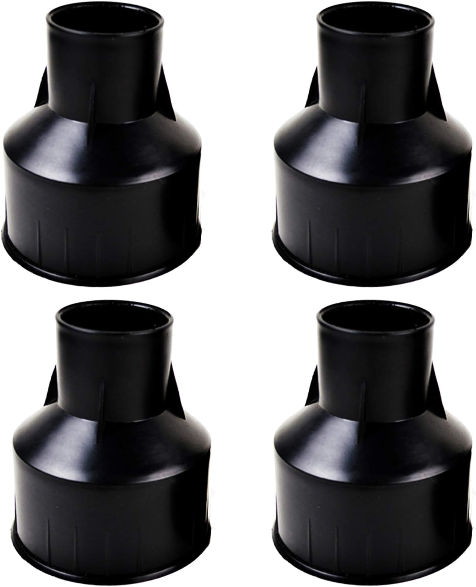 Embedded Parts, Plastic Horn Shape,Black Built-in Fitting,Waterproof Outdoor/Indoor Preembedded Inserts,for LED In-Ground/Step Stair/Underwater Swimming Pool Lights,4 Pack (L-Φ142)