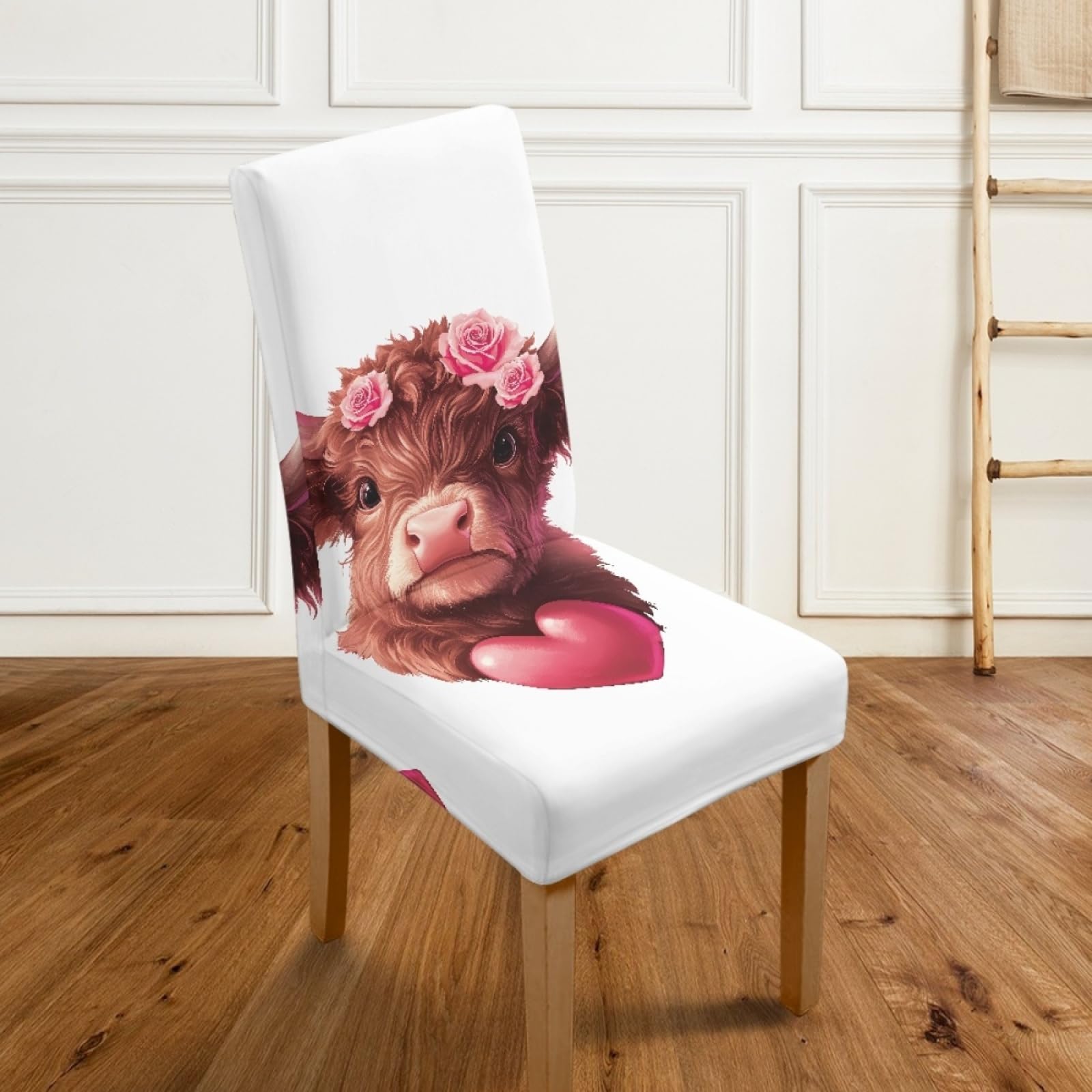 Funda Sillas Comedor Pack 6 Piezas Rosa Universal Lavables Desmontables Fundas Protectoras para Sillas con Respaldo Altas Duradera Banquetes Fundas para sillas