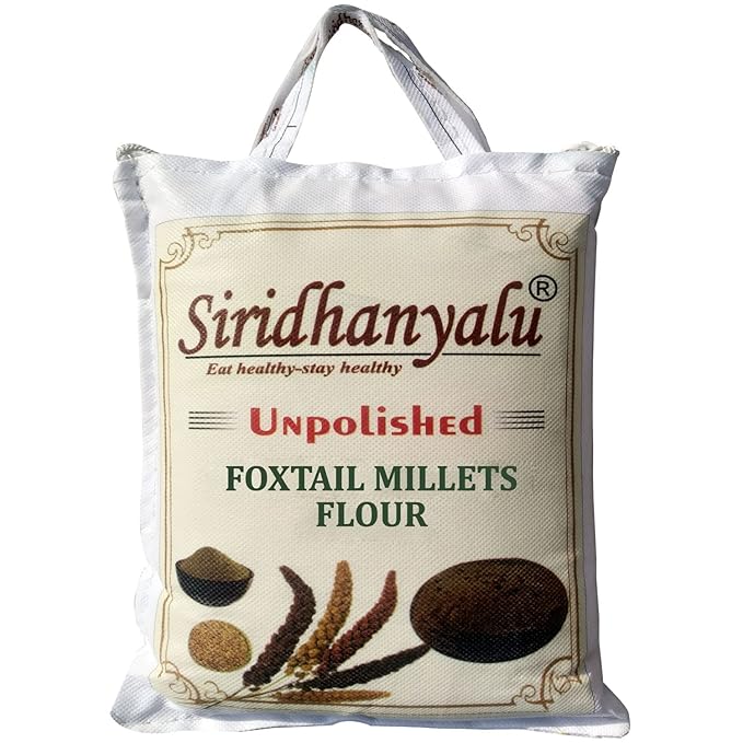 Foxtail Millet Flour (Unpolished & Organic) Gluten Free Foxtail Millet Atta (Powder) For
