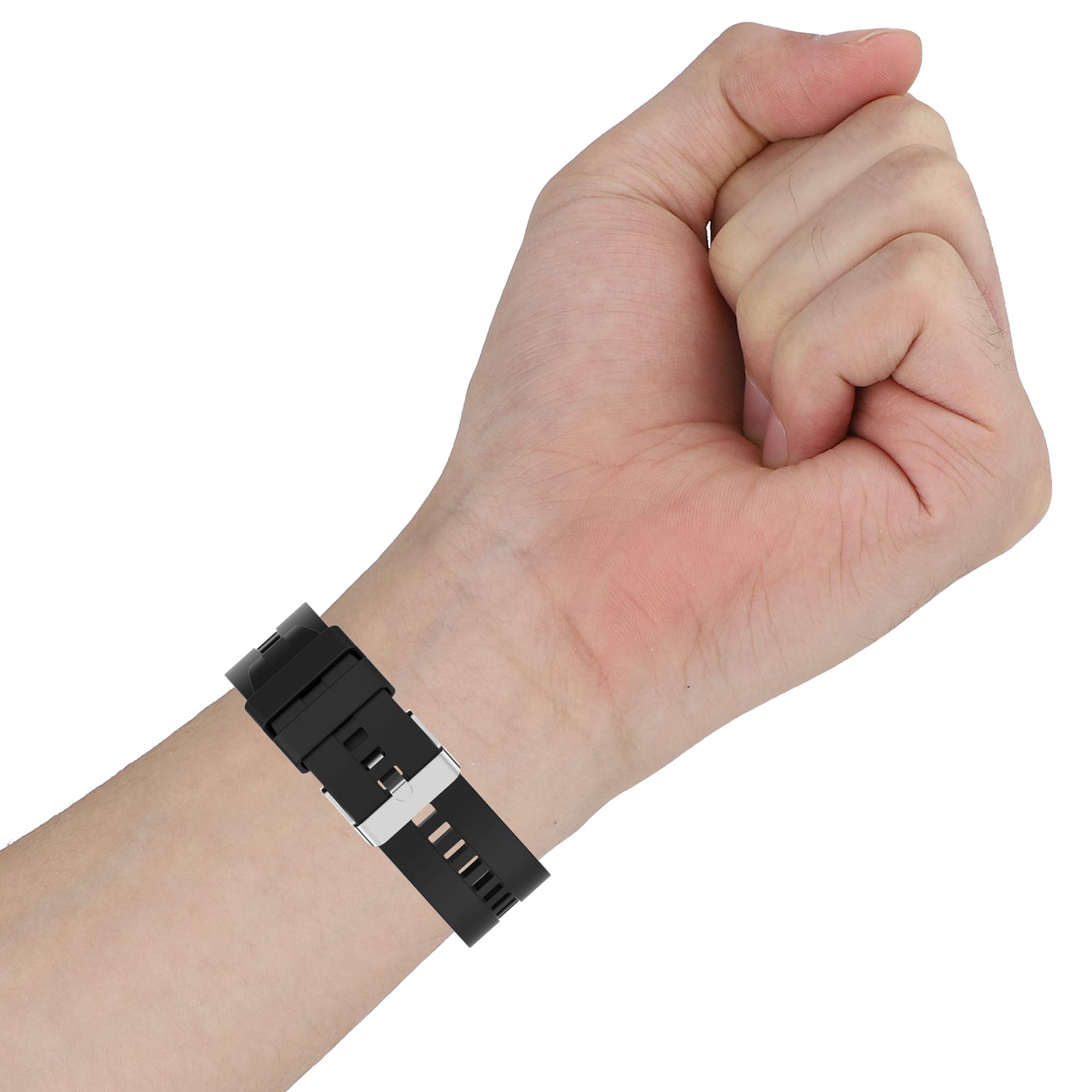22mm Liberación rápida Silicona Suave Correa Deportiva Replacement Correa para Amazfit GTR 47mm/GTR 2/Pace/Stratos/2 Stratos Reloj Inteligente