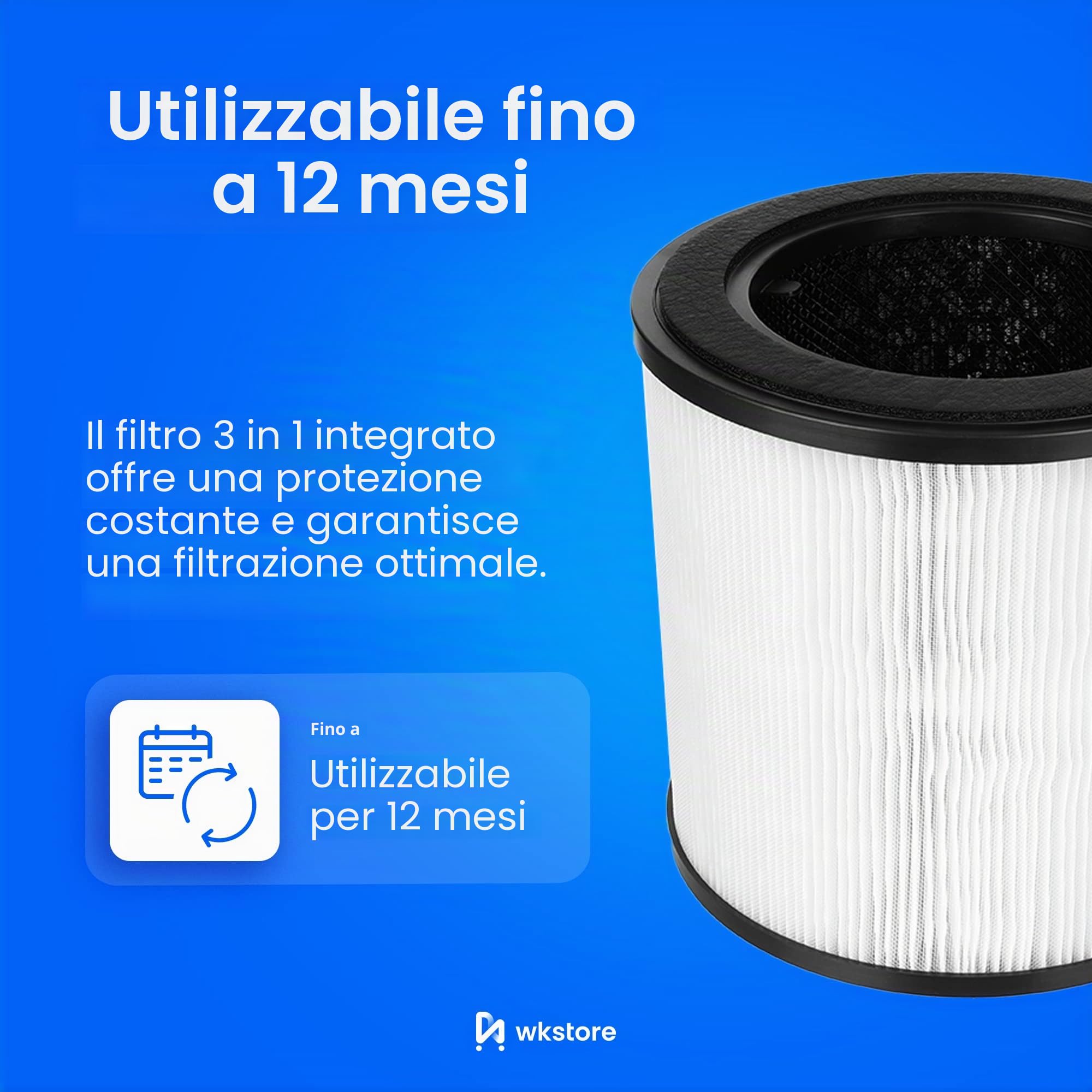 Filtro di ricambio per purificatore d'aria Philips AC0830/10, AC0820/10, AC0820/30, per Philips 800 series, HEPA + filtro ai carboni attivi, sostituisce FY0293, FY0194