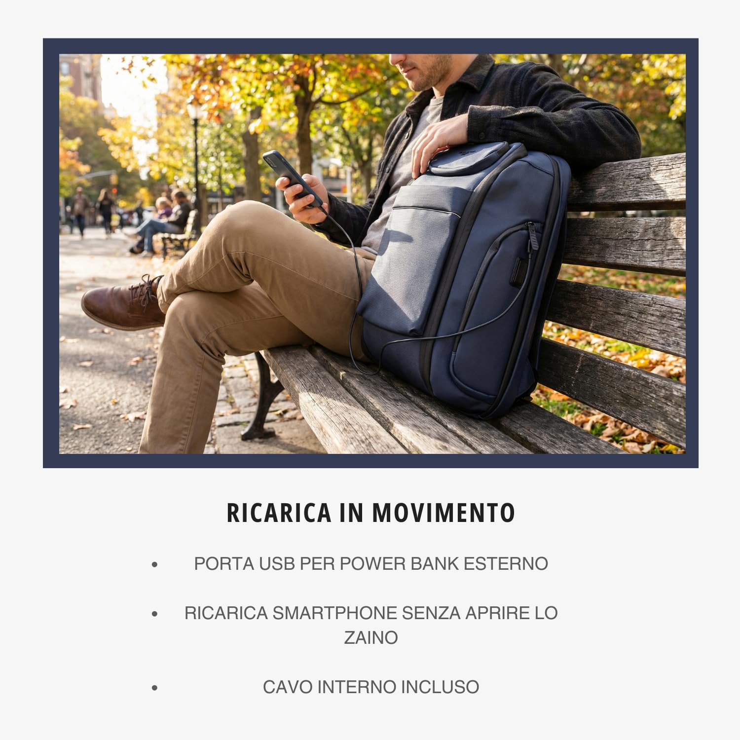 British Gentman & Co | Zaino Business Uomo Lavoro e Università Impermeabile con Porta USB e Scomparto PC Portatile da 15,6 fino a 17 Pollici – Zaino Computer Professionale per Ufficio e Viaggio