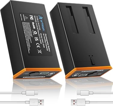 Artman 2-Pack 6700mAh Power Mag Rechargeable Lithium-Ion Battery Pack Replacement for Edge Trail Camera Battery, Compatible with Moultrie Edge Series, Edge PRO, Edge 2, Edge 2 PRO Trail Cameras