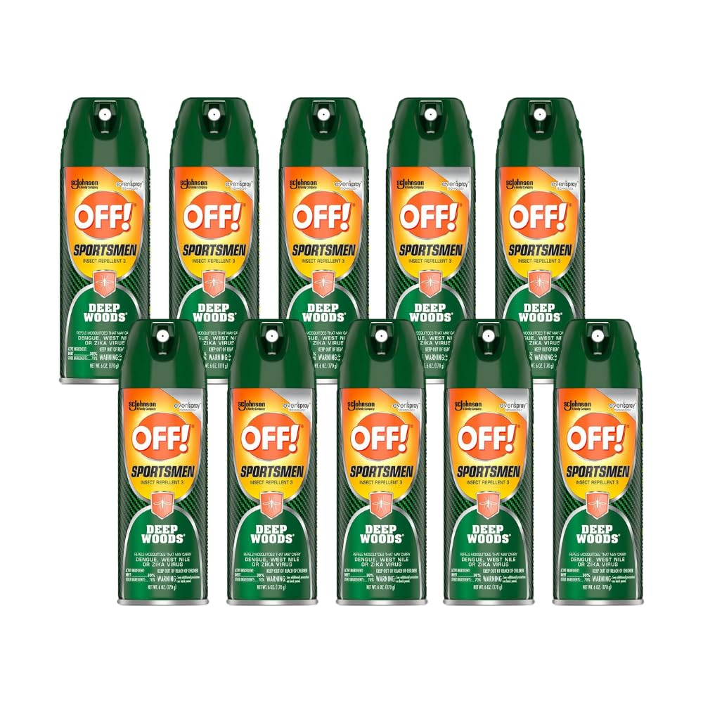 Off! Deep Woods Sportsman Insect Spray 6 Ounce (Pack of 10)