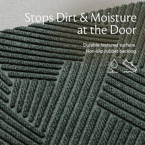 Miniatura 5 de Strå - Tapete para puerta delantera, para interiores y exteriores, impermeable, decoración escandinava del hogar, tapete de otoño, alfombra lavable