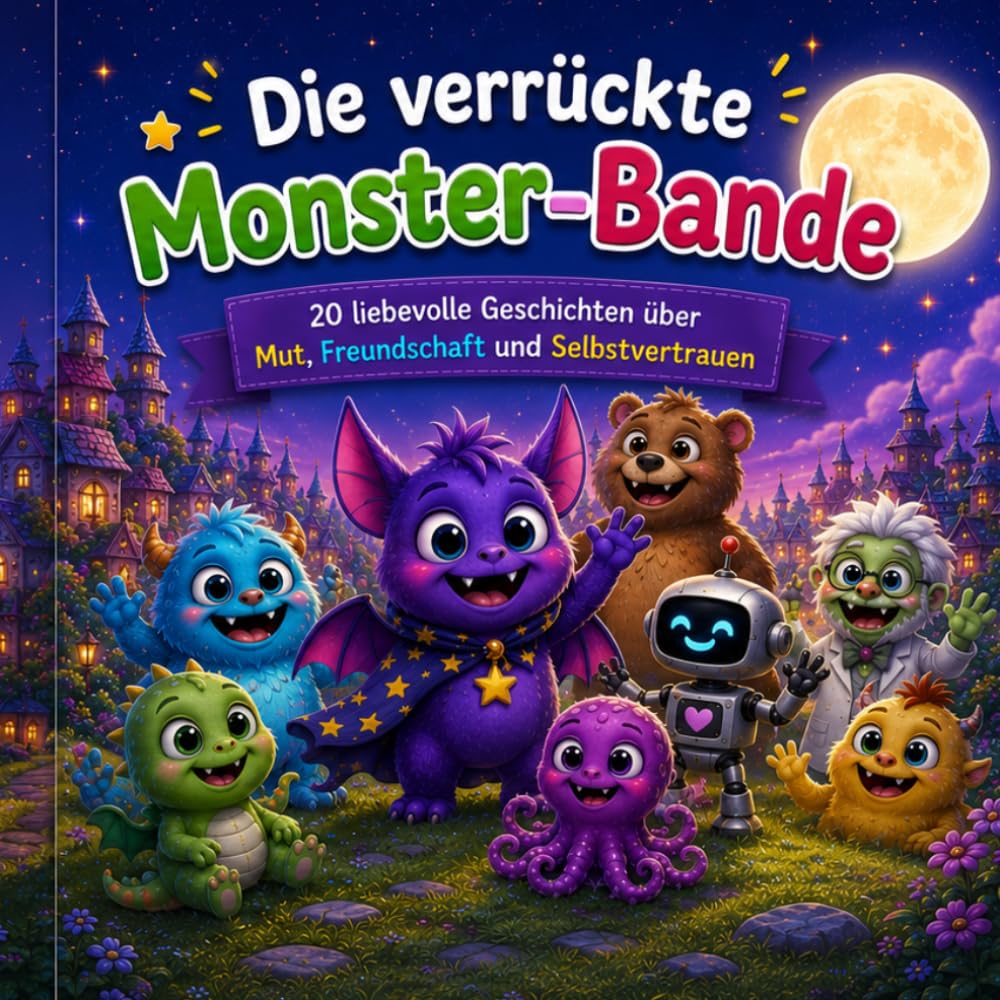 Die verrückte Monster-Bande: 20 liebevolle Geschichte über Mut, Freundschaft und Selbstvertrauen