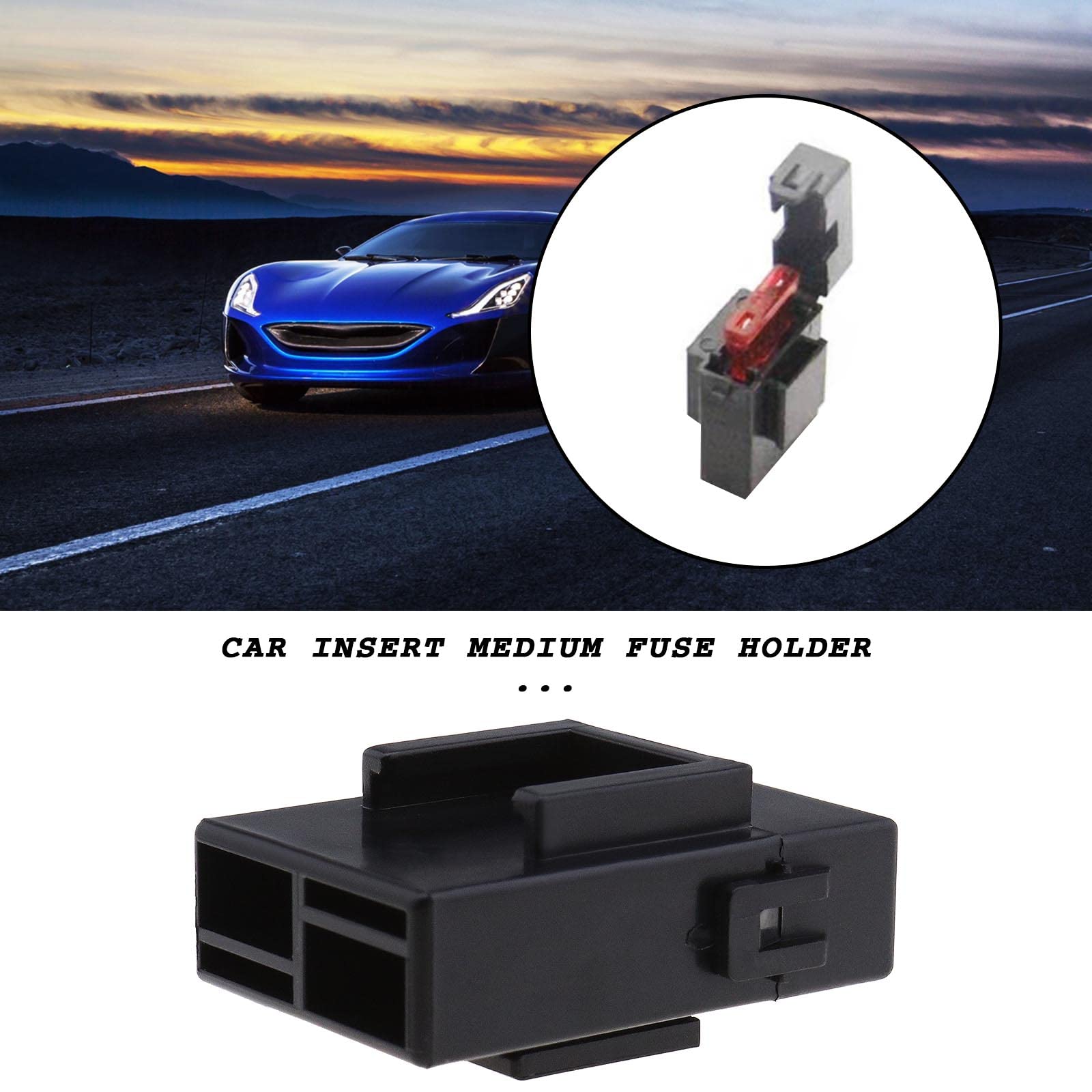 VGOL 5 Pièces Porte-fusible à Lame Standard Avec Couvercle - Kit Étanche 12/24V Voiture Et Marine