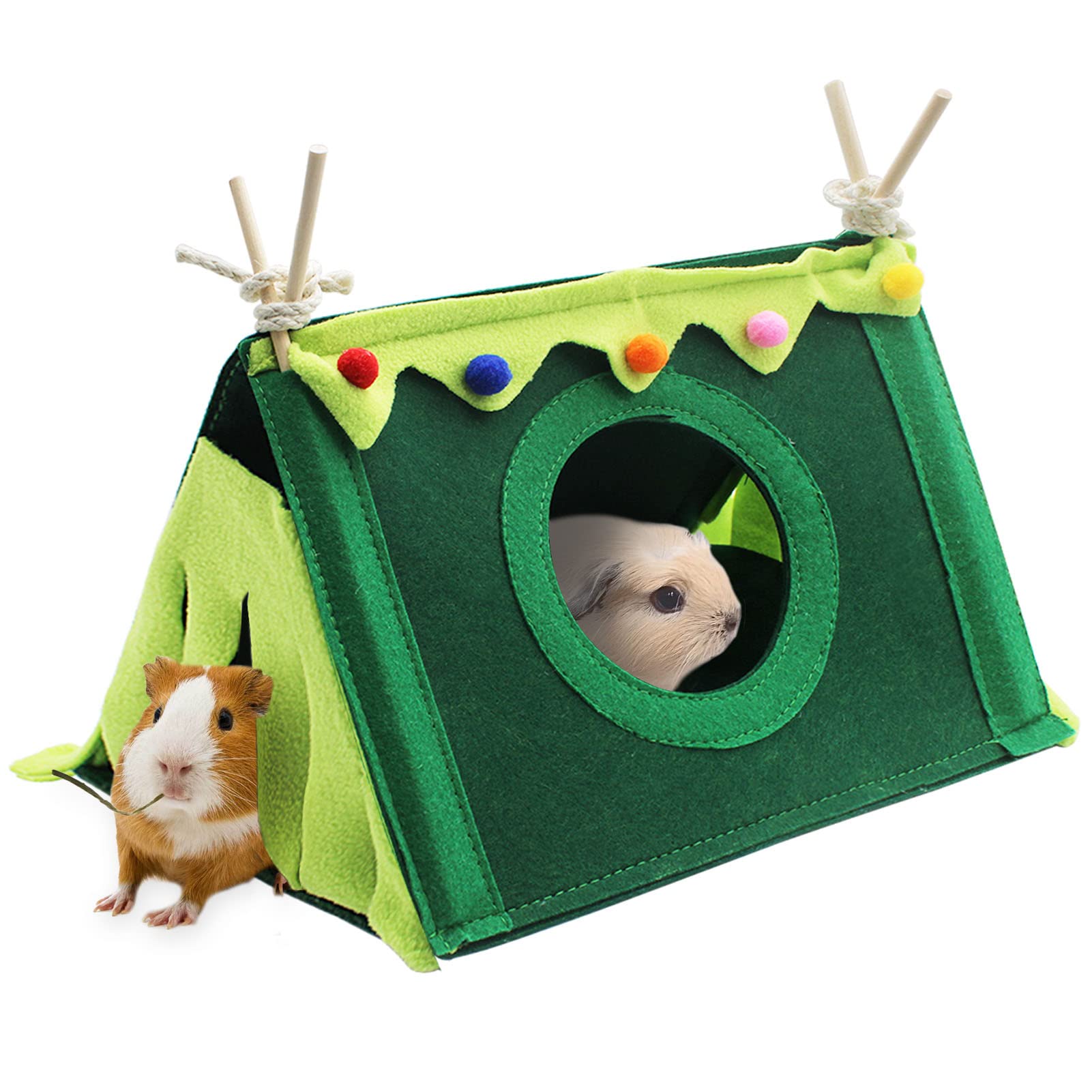Image showcasing Buy Hioph Hamster Tent, Guinea Pig Hideout, Small Animal Hideaway Nest ...