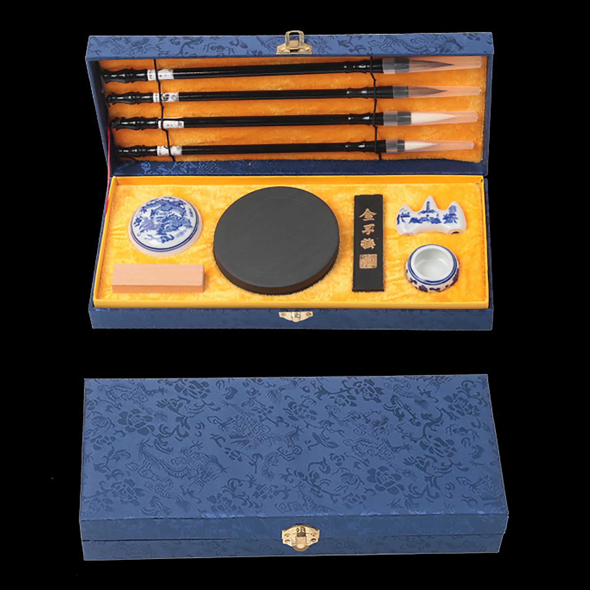 GBKDQQ Chinesisches Kalligraphie Set - 10-teilig Mit Pinseln, Tinte & Zubehör
