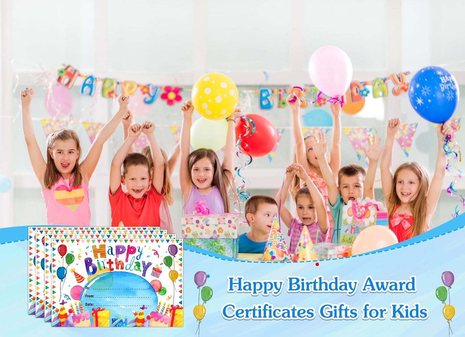 D24TIME 36 certificati di premio di buon compleanno ad