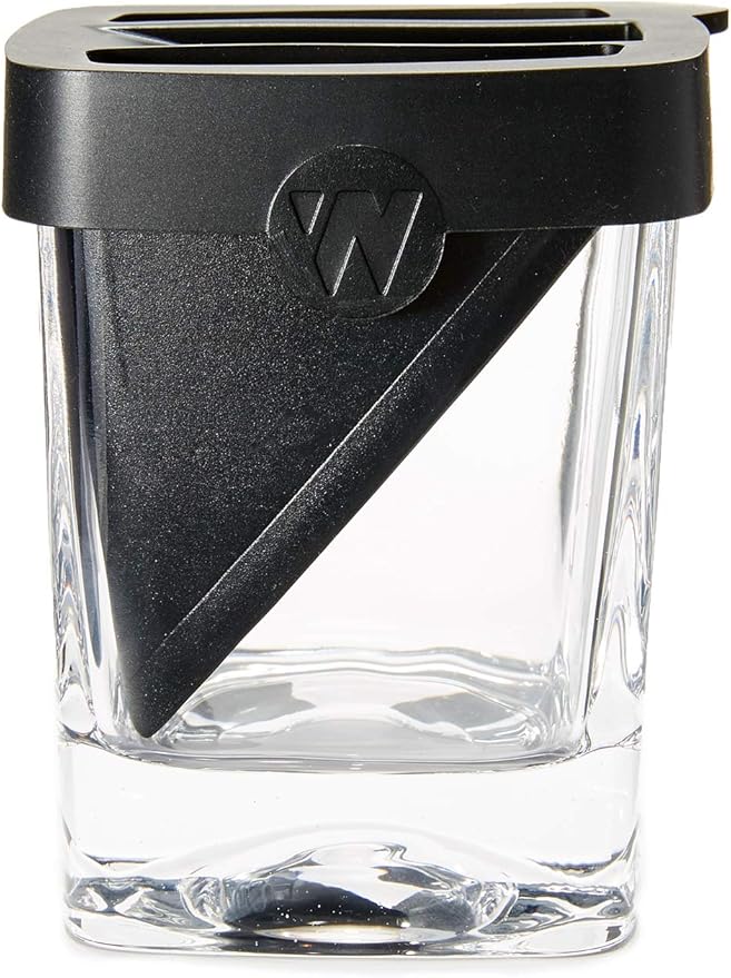 Corkcicle Whiskey Wedge - Premium Old Fashioned Glass with Silicone Ice Mold - For Bourbon, Scotch, & Spirits - Great Gift for Dad - Perfect for the Holidays - 9 oz
