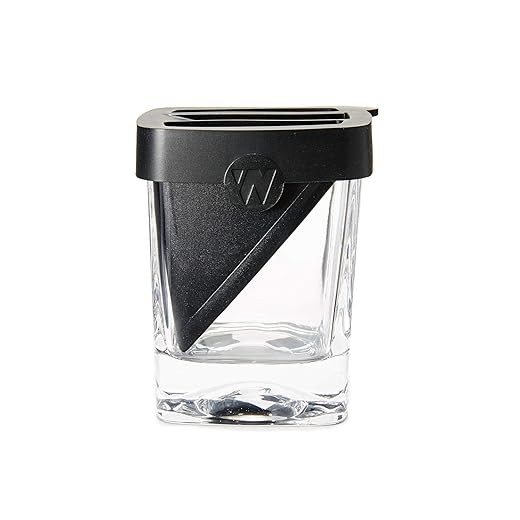 Corkcicle Premium 9 oz Double Old Fashioned Whiskey Glass with Silicone Ice Mold, Perfect for Chilling Whiskey, Bourbon, Tequila, and Scotch