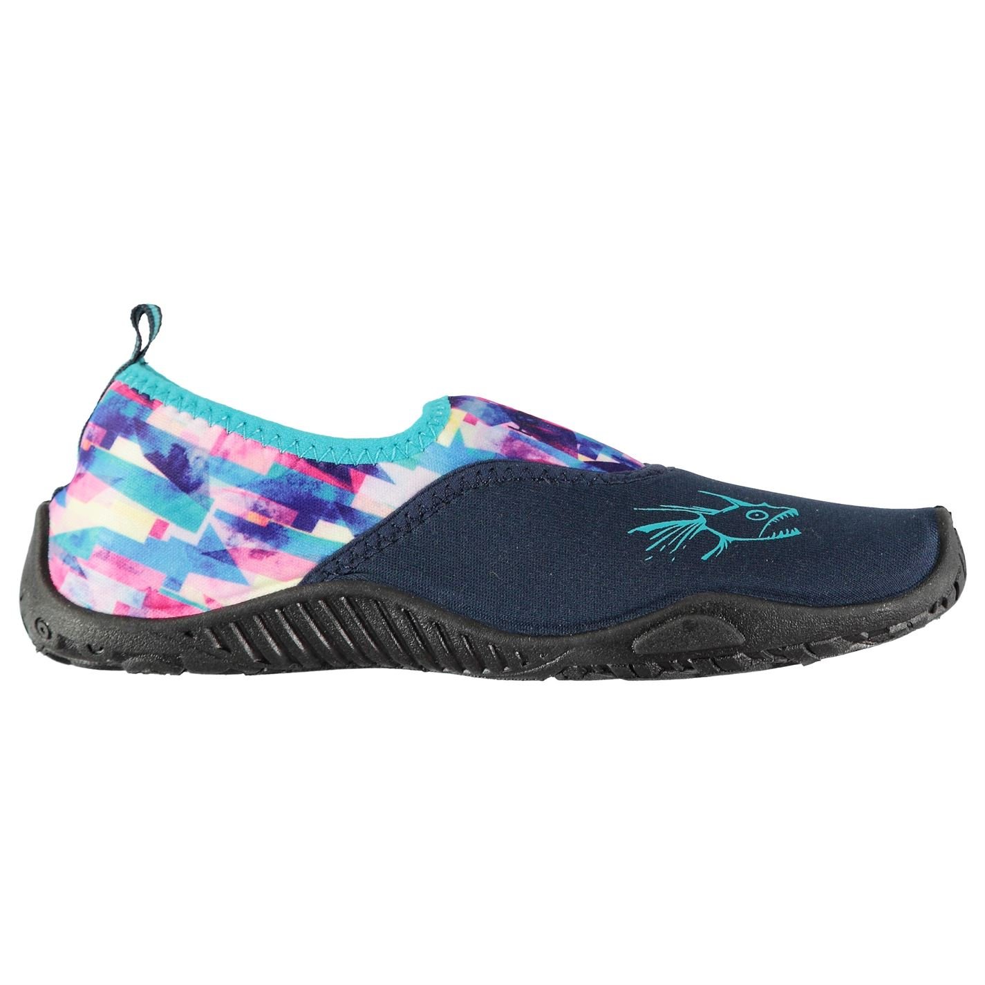 Womens Ladies Aqua Water Shoes Splasher Pattern Navy Print UK