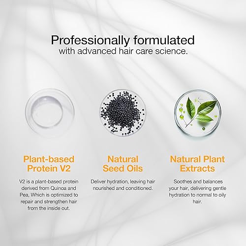 Vista 23 de GK HAIR Global Keratin pH+ - Champú aclarante de pretratamiento (33.8 onzas líquidas/33.8 fl oz) para limpieza profunda del cabello, elimina