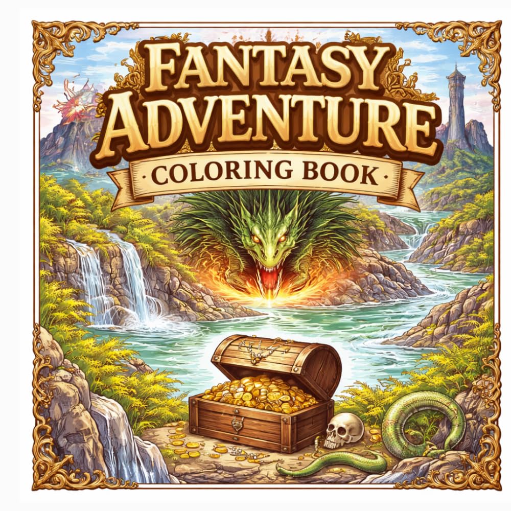 Fantasy Map Coloring Book – Adventure Awaits!