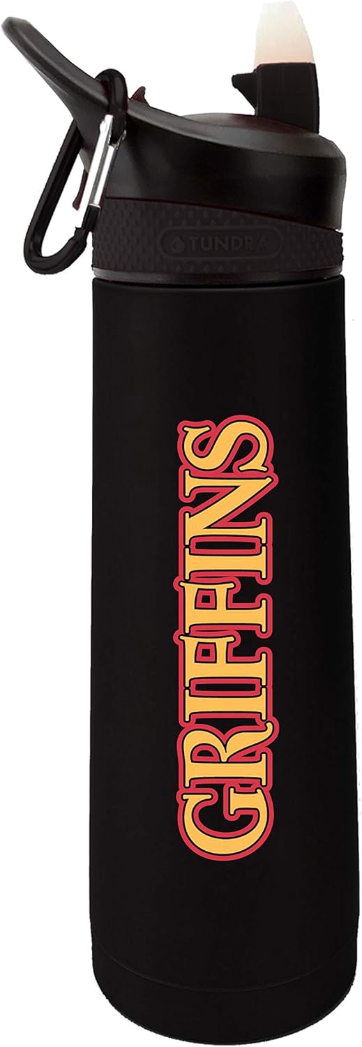 The Fanatic Group Personalized Gwynedd-Mercy College Dual Walled Stainless Steel Sports Bottle, Design-1 - Black