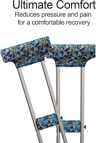 Miniatura 126 de Fundas de almohadilla para muletas para axilas y agarre de mano con mango universal para antebrazo, juegos de cojines acolchados accesorios