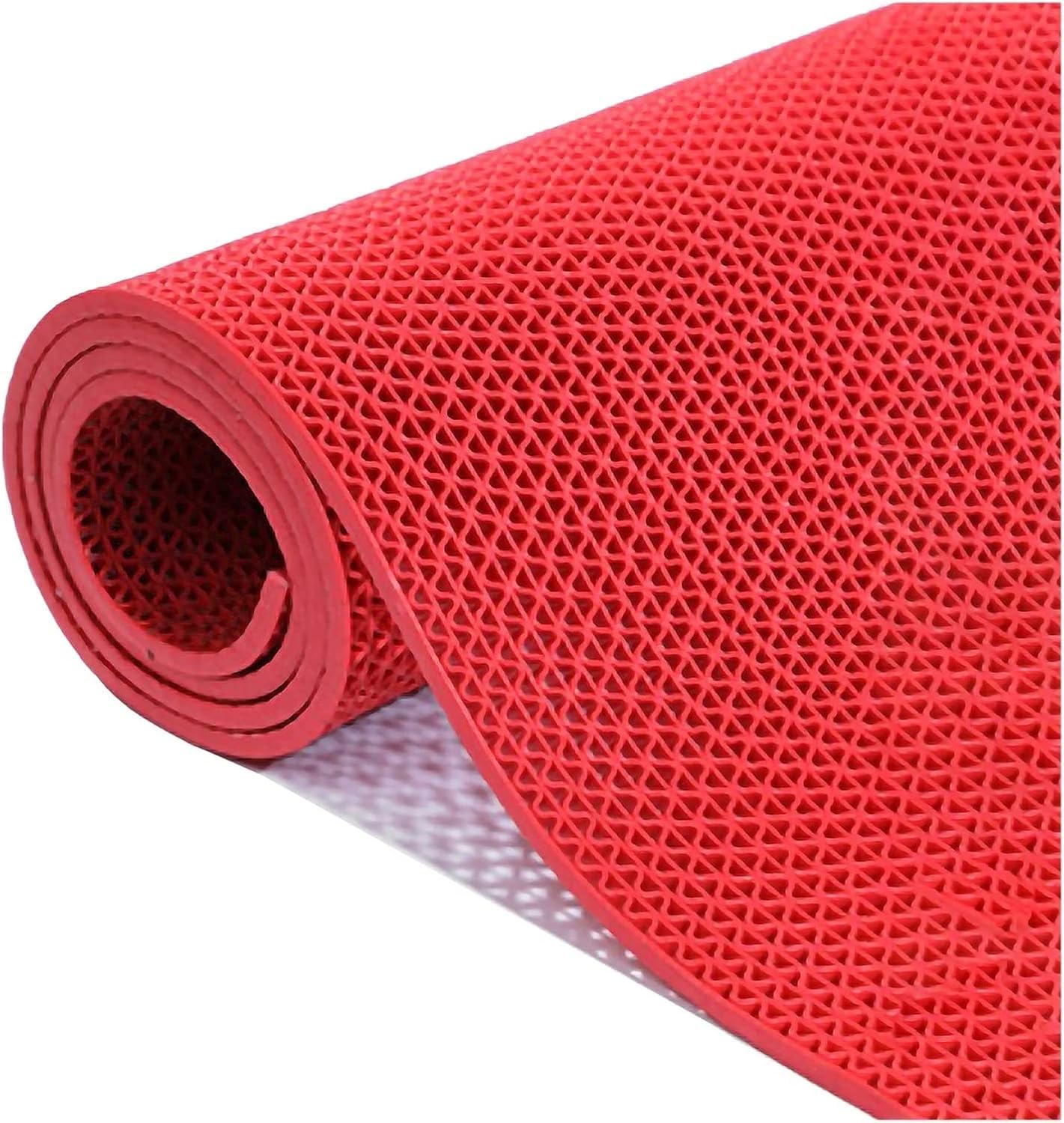 QYMYOZ PVC Drainage Mats For Indoor And Outdoor Wet Areas In Restaurants And Kitchens(Red,90cmx150cm)