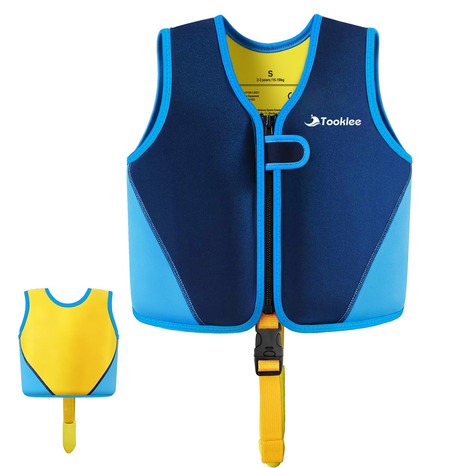 Swim Vest for Kids, 2-3 Years Toddler Swimming Float Vest — image 1