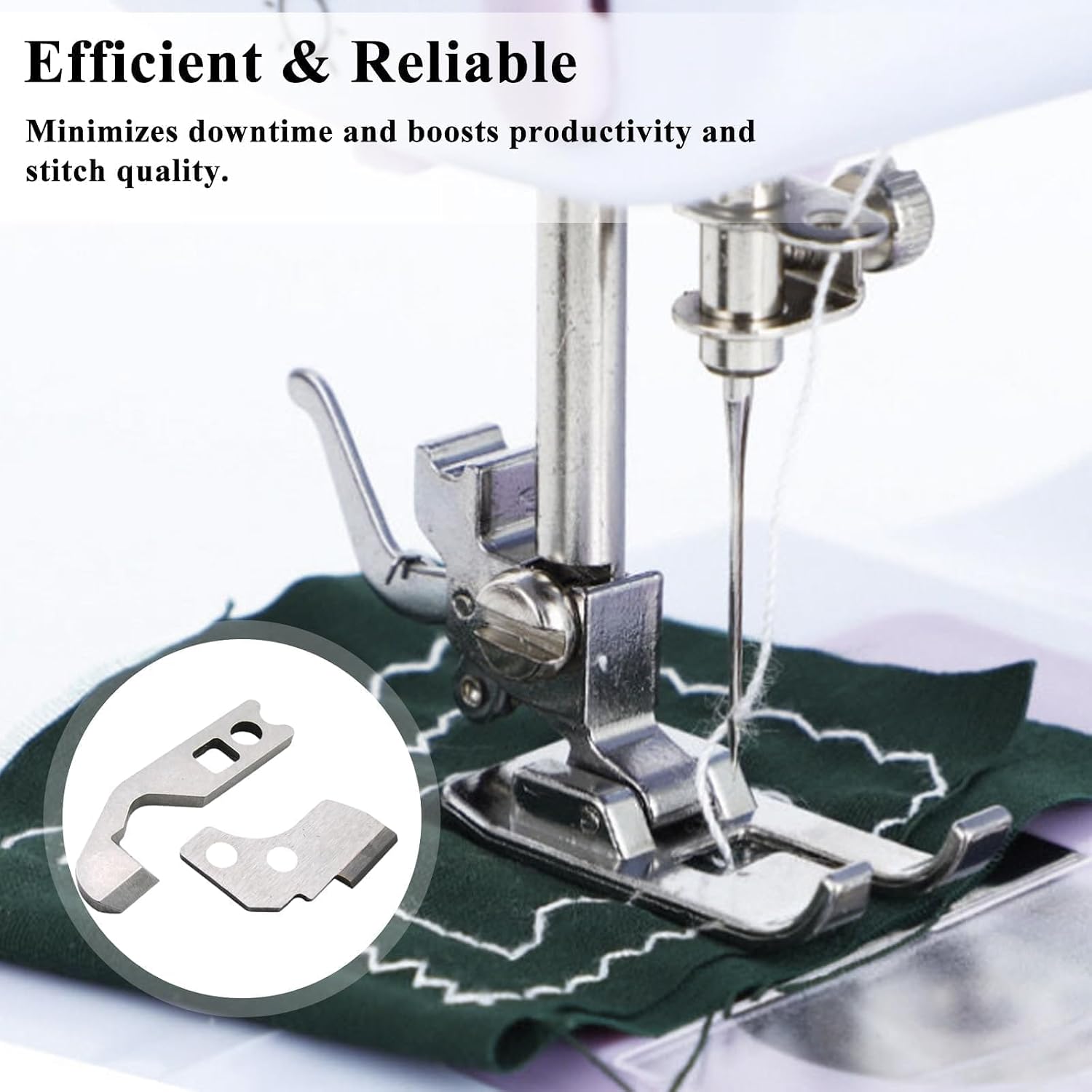 Slynxr 788127007+788013009 Lower Knife & Upper Knife Sewing Machine Upper Lower Blades Set for Janome(Newhome) 204D, 534D, 634D, PFAFF 752 Sewing Machine Blade Replacements for Elna Kenmore 784045008