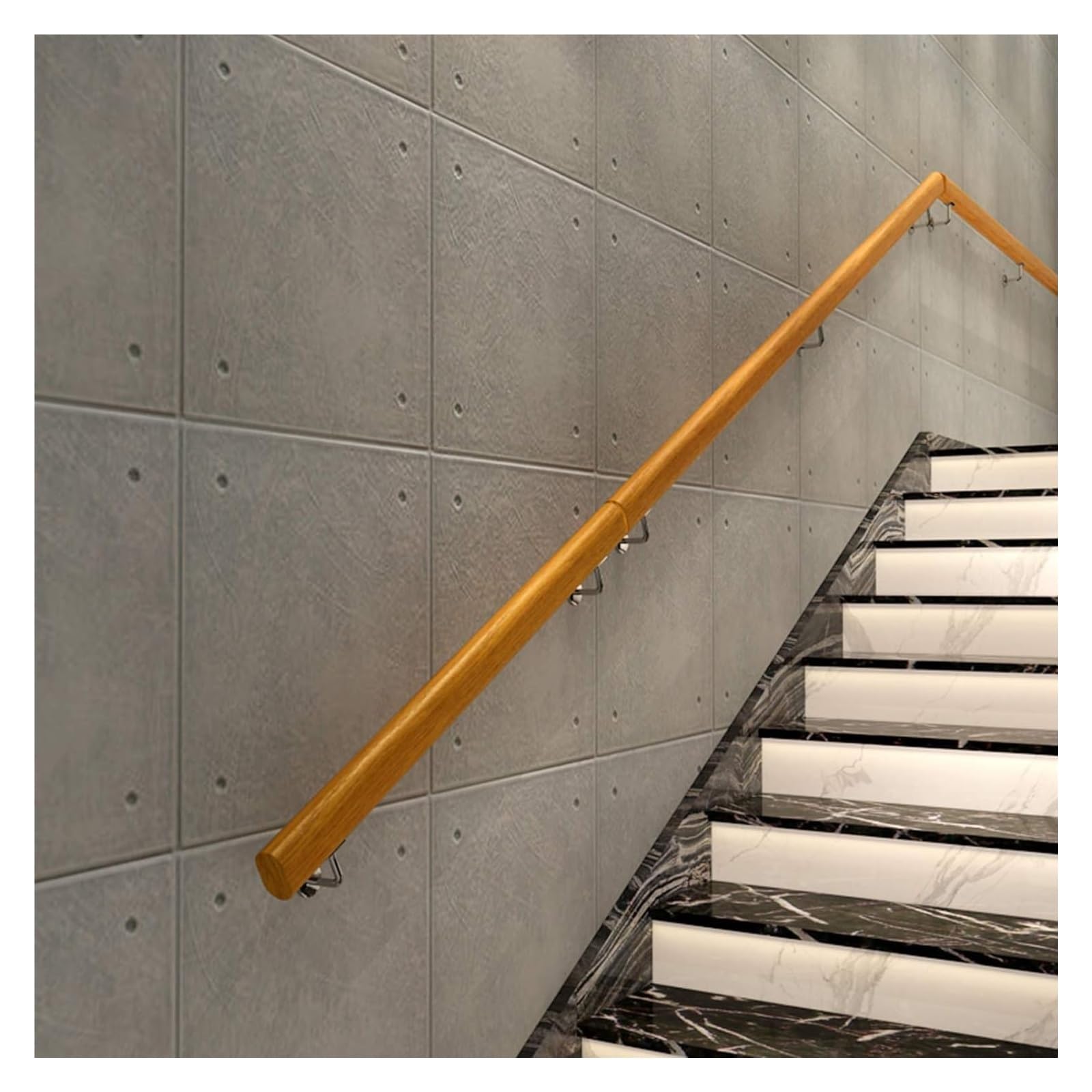 Outdoor Trapleuning Houten Leuning, Antislip Veiligheidsleuning voor Buiten Loft Villa Tuin, Grijprail met Post Massief Houten Leuningen (Kleur: Hoogte 95cm, Maat: Lengte 80cm Outdoor Trapleuning Houten Leuning, Antislip Veiligheidsleuning voor Buiten Loft Villa Tuin, Grijprail met Post Massief Houten Leuningen (Kleur: Hoogte 95cm, Maat: Lengte 80cm