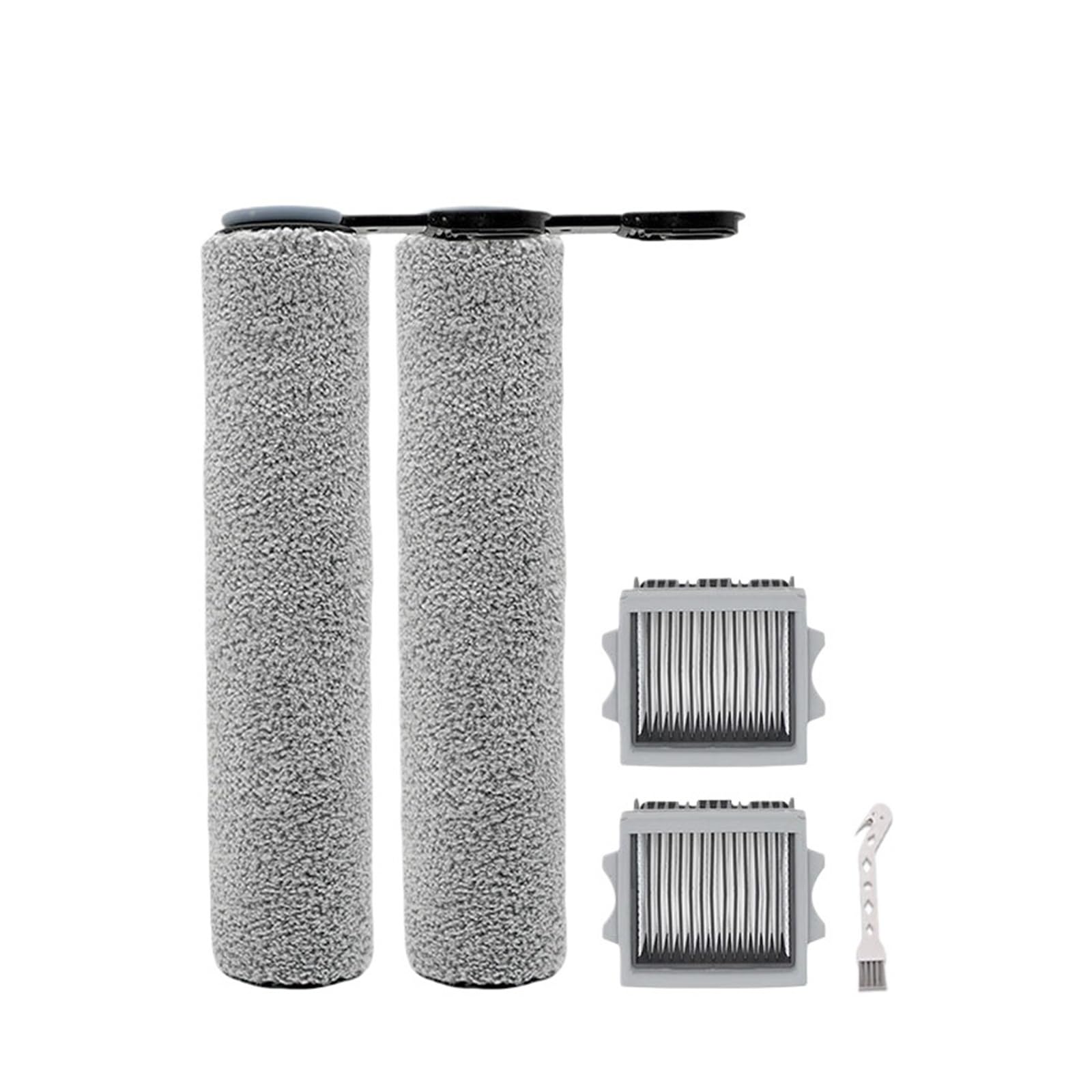 MKLXSJDU 2Pcs Roller Brush & Filter Replacement Kit Fit For Tineco Floor ONE Stretch S6 Switch S6 I5 I6 S7 S9 Series Floor Washer(Light green)